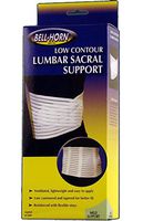 Low Contour Lumbar Sacral Support in White Size: Low Contour Lumbar Sacral Suppport XX Large