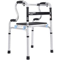 Bariatric Walker for Seniors and Handicapped,Extra Wide Adjustable Folding Walker with Heavy Duty Support and Dual Release Locking,Mobility Assistance for Tall and Large Individuals (A)