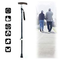 Adjustable Telescopic Walking Cane, Lightweight Aluminum Foldable Travel Stick,Adjustable Post Injury or Surgery Support for Men, Women and Teens,Black