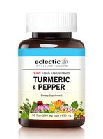 Eclectic Turmeric & Pepper Freeze Dried Vegetables with Glass, Blue, Peppermint, 50 Count