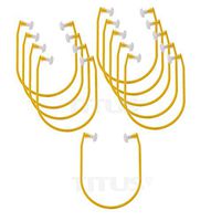 Titus Silicone U-Band - Over Ear Reusable Banded Ear Plugs (10 Pack)