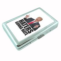 Haters Gonna Hate Trump 2016 Presidential Election Metal Silver Cigarette Case Holder Wallet RFID-blocking