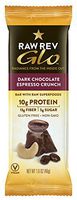 Raw Rev Glo Protein Bars, Dark Chocolate Espresso Crunch, 1.6 Ounce (Pack of 12)