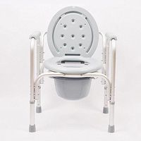 Commode Chair Hmhope Adjustable Height Aluminum Alloy Multi-Purpose Anti-Slip Foot Mat Lightweight Elder Product