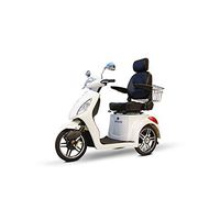 3-Wheel Scooter with Electromagnetic Brakes in White