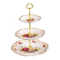 Home big wrist Three ceramic fruit plate, snack plate of white European, dried fruit dish, dessert buffet, snack plate vertical living room coffee table decorative frame, Decorative hotel retro soup b