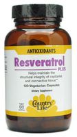 COUNTRY LIFE SPO Resveratrol Plus, 120 CT