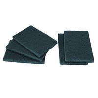 uxcell 5pcs Scouring Pad Non-Scratch Scouring Sponge Scrub Pads 6"x4" For Scouring Kitchen, Dishwashing, Dark Green