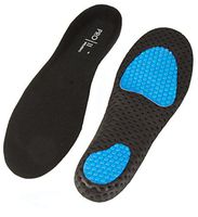 WellBeing Pro Micro Bubble Impact Zone Orthotic Insoles With Arch Support 4/5.5 Black