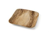 Leafware Square Plates (25 Pack), 10", Natural