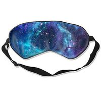 COLOMAKE Great Gift - Soft Silk Blue Galaxy Sleep Mask Best Sleeping Mask Eye Mask Eye Cover for Travel Nap Meditation Blindfold with Adjustable Strap for Men Women