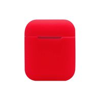 TYewa98556 Earphone Silicone Sleeve Wireless Headphone Box Protective Cover Shockproof Case - Red