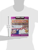 Kirkland Signature? 13 Gallon White Drawstring Kitchen Bag 200 Count