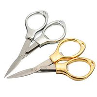 Vessos Plated Stainless Steel Fishing Portable Folding Scissors Cutters Pliers Hook