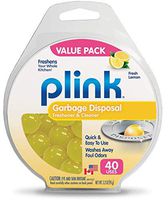 Plink Garbage Disposer Cleaner and Deodorizer, Lemon, 40 Count, 2 Pack