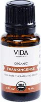 Frankincense USDA Certified Organic Essential Oil, 15 ml (0.5 fl oz), 100% Pure, Undiluted, Best Therapeutic Grade
