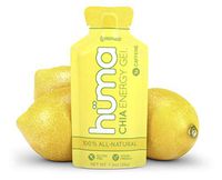 Huma Chia Energy Gel, Lemonade, 12 Gels, 1x Caffeine - Premier Sports Nutrition for Endurance Exercise