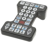 Tek Partner Universal Remote Control, Jumbo Sized with Easy to Hold Shape, Compatible with TVs, VCRs, DVD Players, and Cable/Satellite Boxes.