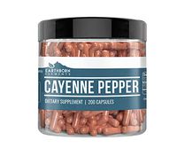 Cayenne Pepper Capsules, 200 Capsules (530 MG per Serving) (30-Day Supply) by Earthborn Elements, Helps Boost Metabolism*, Reduce Hunger* & Support Digestive Health*