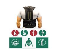 Comfort Posture Corrector and Back Support Brace, Back Pain Relief for Men and Women Black (XL)