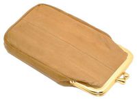 Eelskin Cigarette and Lighter Holder Case for Women (Tan)
