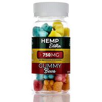 Limited Time Offer : Hemp Gummy Bears 750mg - Non-GMO, Made in USA (50-55 Gummies)