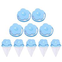 Amandaz Reusable Blue Washing Machine Lint Filter Bag Laundry Mesh Laundry Cleaning Supplies (15x8cm, Blue)