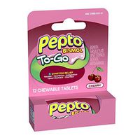 Pepto To Go Chrry Chew 12 Size 12ct Pepto To Go Cherry Chewable 12ct