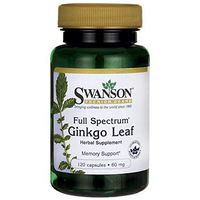 Swanson Full-Spectrum Ginkgo Leaf 60 Milligrams 120 Capsules