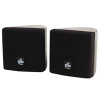 Saga Elite 3" Surround Speakers w/ 360° Swivel Mounting Brackets, 8 Ohm-Black (Pair)