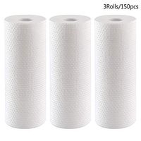 Disposable Towels for Kitchen Disposable Dish Cloths Multi-Function Paper Towels for Household Kitchen (3 Roll Non-Print)
