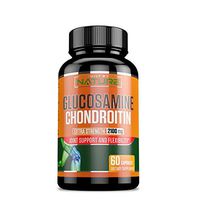 Joint Support - Glucosamine Chondroitin Sulfate Turmeric MSM Boswellia - Extra Strength Relief - Natural Health & Mobility Support for Pain, Aches & Soreness - Built By Nature - 60 Capsules