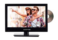Sceptre E165BD-MQ 16" 720p 60Hz LED HDTV DVD Combo with Car Adapter (Piano Black)