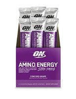 Optimum Nutrition Essential Amino Energy Individual Packs, Concord Grape, Keto Friendly BCAAs