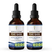 Pine Bark Alcohol-Free Liquid Extract, Wildcrafted Pine Bark (Pinus strobus) Dried Bark (2x4 FL OZ)