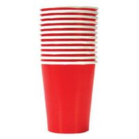 Party Paper Cups, 9-oz. 12-ct. Packs Red