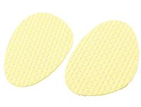 uxcell Yellow Hole Design Foam Shoe Shape Footware Front Insoles Pair