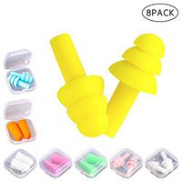 SAVITA 8 Pairs Ear Plugs Silicone and Foam 2 Design for Sleeping Noise Canceling Noise Reduction Waterproof Comfortable Earplugs for Snoring, Swimming, Concerts