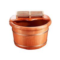 Foot Tub，Wooden Foot Bath Pedicure Barrel，Wood Foot Basin， Foot Spa Wooden Tub，Foot Tub for Soaking Feet，Wooden Wash Basin，with lid