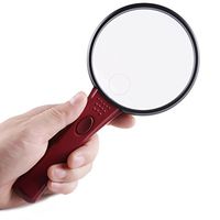 Magnifier 4x LED Handheld Elderly Children Read HD