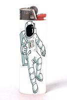 Astronaut Costume Image Design Print Artwork Pattern 2 Pack Vinyl Decal Wrap Skin Stickers by Trendy Accessories for Bic Lighters