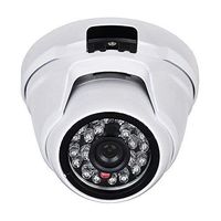 Eversecu 2.4MP (HD-TVI/AHD/CVI/Analog) 4-in-1 1080P CMOS Outdoor Metal Dome Camera, Day Night Vision Security IR Analog Camera, Vandalproof Dome Camera for Home Video Surveillance