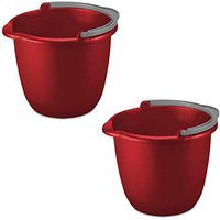STERILITE 10QT RED Spout Pail, 10 Quart (2)