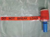 Stretch Wrap, Black/Red, 500 ft.L, 5In W