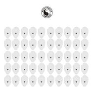 FDA Cleared HealthmateForever High Quality Non-Woven Electrode Pads | a Bag of 25 Pairs (50 Pieces) | self-Adhesive, Conductive, no Gel Needed, Easy to Clean | Snap-On