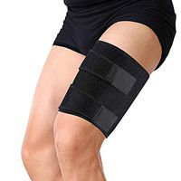 Thigh Brace - Thigh Brace Support for Hamstring Quad Groin Pain Relief, Adjustable Compression Sleeve Wrap