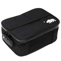 Cali Crusher 100% Smell Proof Soft Case w/Combo Lock (9in x 7in x 3.5in) (Black/White)