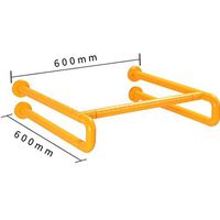 Bathroom safety rails Wash basin handrail elderly Disabled Toilet Roll-skid safety handrail (Color : Yellow)