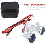 Zgood 2.5X420mm Medical Surgical Loupes Head Magnifier DY-101 Color Red Dental Magnifier