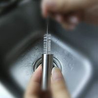 Medical Grade Stainless Steel Pill Fob with 2 Cleaner Brushes and 2 Sealing Rings Emergency Aspirin Waterproof Keychain Pill Holder(Diameter - 0.59" x Height 1.96")